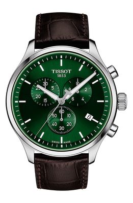 Tissot Chrono XL Chronograph Leather Strap Watch