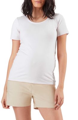 Stowaway Collection Mama Embroidered T-Shirt in White