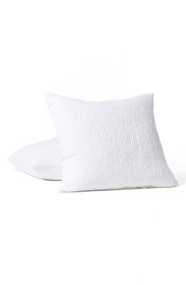 Coyuchi Reyes Organic Cotton Pillow Sham in Alpine White