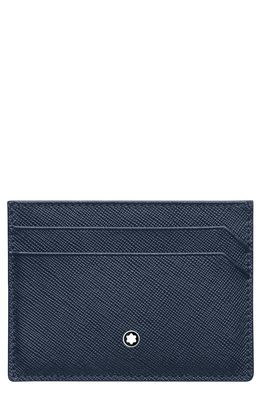 Montblanc Sartorial Leather Card Case in Blue