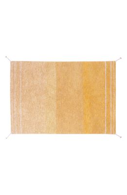 Lorena Canals Reversible Washable Recycled Cotton Blend Rug in Amber/Honey
