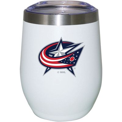 THE MEMORY COMPANY Columbus Blue Jackets 12oz. Logo Stemless Tumbler in White