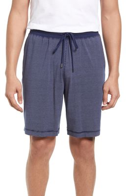 Daniel Buchler Stripe Pajama Shorts in Navy