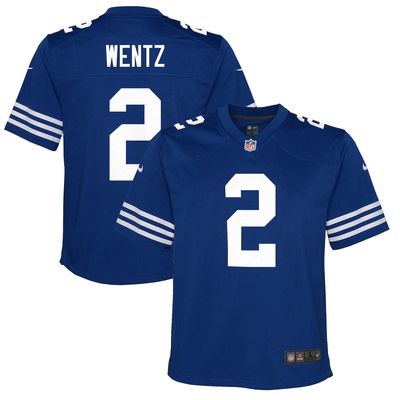 Youth Nike Carson Wentz Royal Indianapolis Colts Alternate Game Jersey