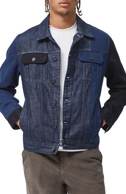 French Connection Patchwork Denim Jacket in 40-Raw