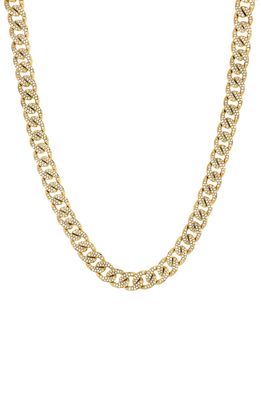Bony Levy Katharine Pave Diamond Miami Chain Necklace in Yellow Gold