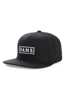 Vans Easy Box Snapback Baseball Cap in Black