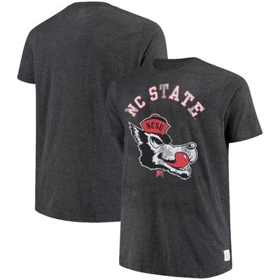 Men's Original Retro Brand Charcoal NC State Wolfpack Big & Tall Mock Twist T-Shirt