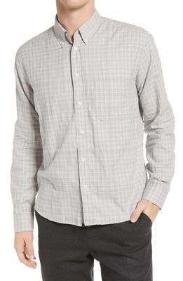 Billy Reid Tuscumbia Standard Fit Plaid Button-Down Shirt in Grey/White