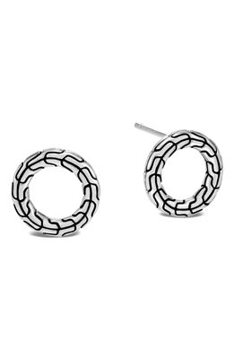 John Hardy Classic Chain Sterling Silver Round Earrings