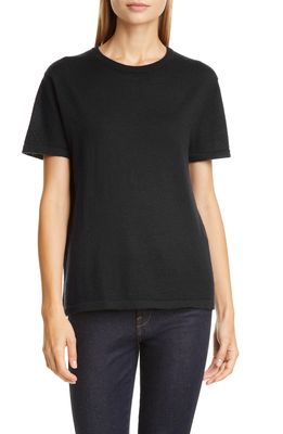 Co Essentials Cashmere Sweater T-Shirt in Black