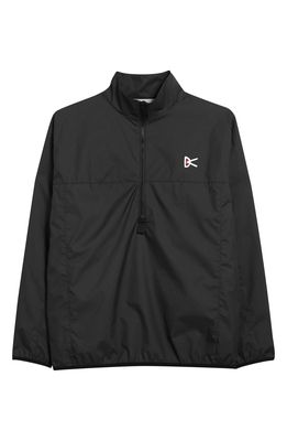 District Vision Theo Waterproof Half Zip Jacket in Black
