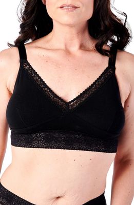 AnaOno Post-Surgery Delilah Lounge Pocketed Bralette in Black