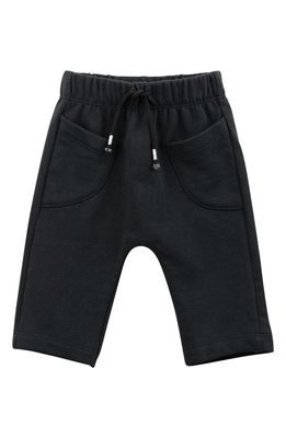 Oliver & Rain Organic Cotton French Terry Joggers in Black