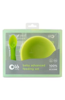 Olababy 2-Piece Baby Advanced Feeding Set in Green
