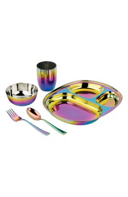 Ahimsa Mindful Mealtime Dish Set in Rainbow