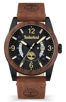 Timberland Ferndale Leather Strap Watch