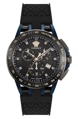 Versace Sport Tech Chronograph Silicone Strap Watch