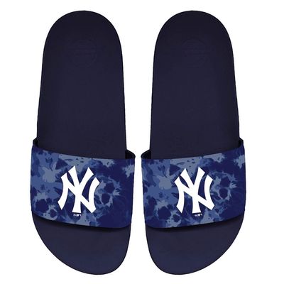 Unisex ISlide New York Yankees Acid Wash Motto Slide Sandals in Navy