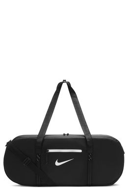 Nike Stash Duffle Bag in Black/Black/White