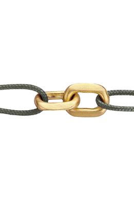 Kimai Unity Chain Link Slider Bracelet in Yellow Gold