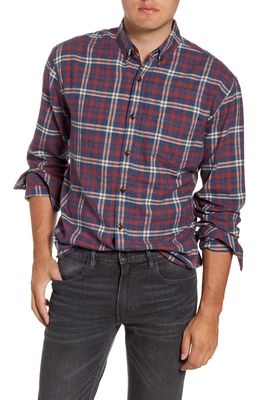 Rails Felix Plaid Button-Down Flannel Shirt in Navy/Red/Cream