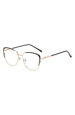 Fifth & Ninth Sierra 53mm Cat Eye Optical Glasses in Black/Clear