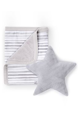 Oilo Ink Cuddle Blanket & Star Dream Pillow Set in Stone