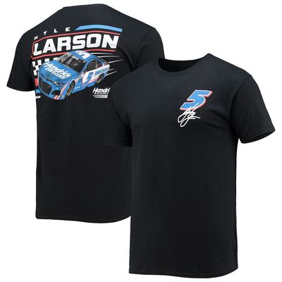 Men's Hendrick Motorsports Team Collection Black Kyle Larson Spoiler Car T-Shirt