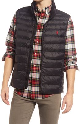 Polo Ralph Lauren Packable Recycled Nylon Vest in Polo Black