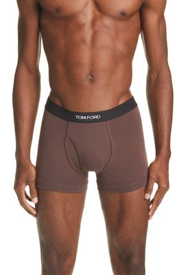 Tom Ford Cotton Stretch Jersey Boxer Briefs in Nude