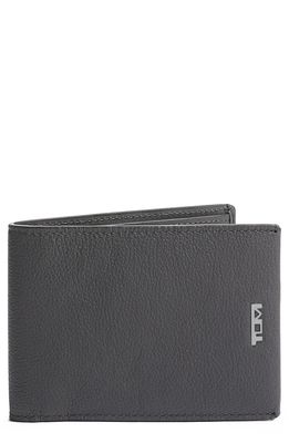 Tumi Nassau Double Leather Wallet in Grey Texture