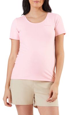Stowaway Collection Mama Embroidered T-Shirt in Pink