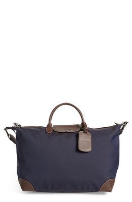 Longchamp Boxford Canvas & Leather Travel Bag in Blue