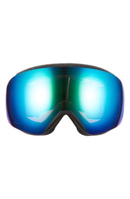 Smith Skyline 205mm ChromaPop Snow Goggles in Black/Everyday Green Mirror