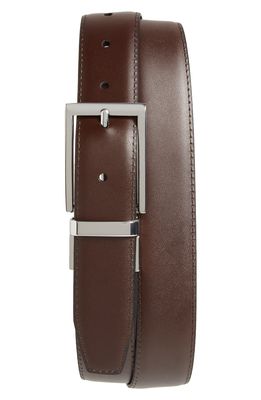 Nordstrom Men's Shop Newman Reversible Leather Belt in Black/Brown