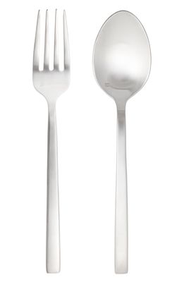 Fortessa Arezzo Brushed 2-Piece Serving Set in Silver