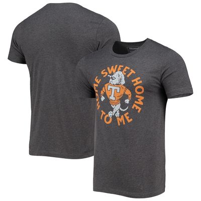 Men's Homefield Heathered Charcoal Tennessee Volunteers Vintage Team T-Shirt in Heather Charcoal