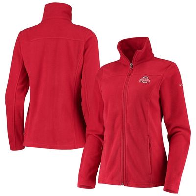 Women's Columbia Scarlet Ohio State Buckeyes Give & Go II Fleece Full-Zip Jacket