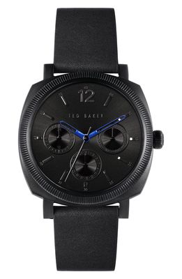 Ted Baker London Caine Leather Strap Watch