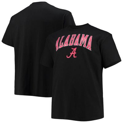 Men's Champion Black Alabama Crimson Tide Big & Tall Arch Over Wordmark T-Shirt