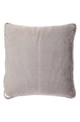 Giraffe at Home 'Luxe' Throw Pillow in Charcoal