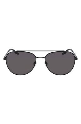 Converse Activate 57mm Aviator Sunglasses in Black/Grey