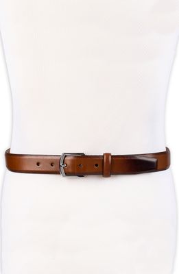 Cole Haan Lewis Burnished Leather Belt in British Tan