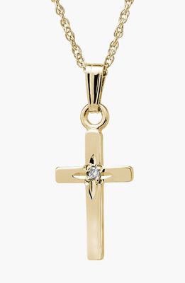 Mignonette 14k Gold & Diamond Cross Necklace