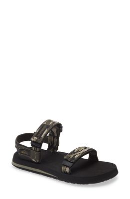 Quiksilver Quicksilver Monkey Caged Sandal in Green/Black/Green