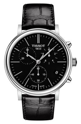 Tissot Carson Premium Chronograph Leather Strap Watch