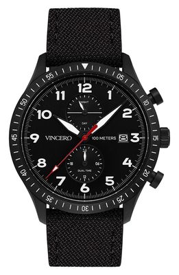 Vincero Altitude Chronograph Fabric Strap Watch