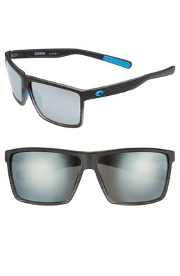 Costa Del Mar Rincon 60mm Polarized Sunglasses in Smoke Crystal/Silver Mirror
