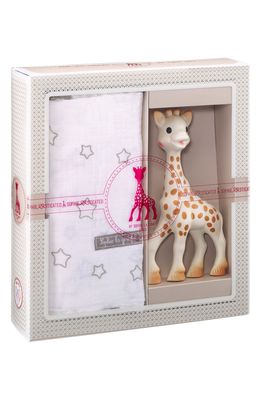 Sophie la Girafe 'Sophiesticated' Swaddling Cloth & Teething Toy in Cream